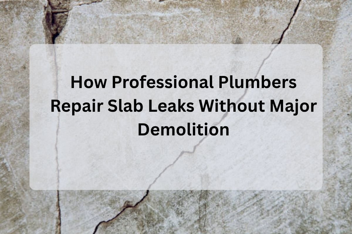 Feature Image of How Professional Plumbers Repair Slab Leaks Without Major Demolition