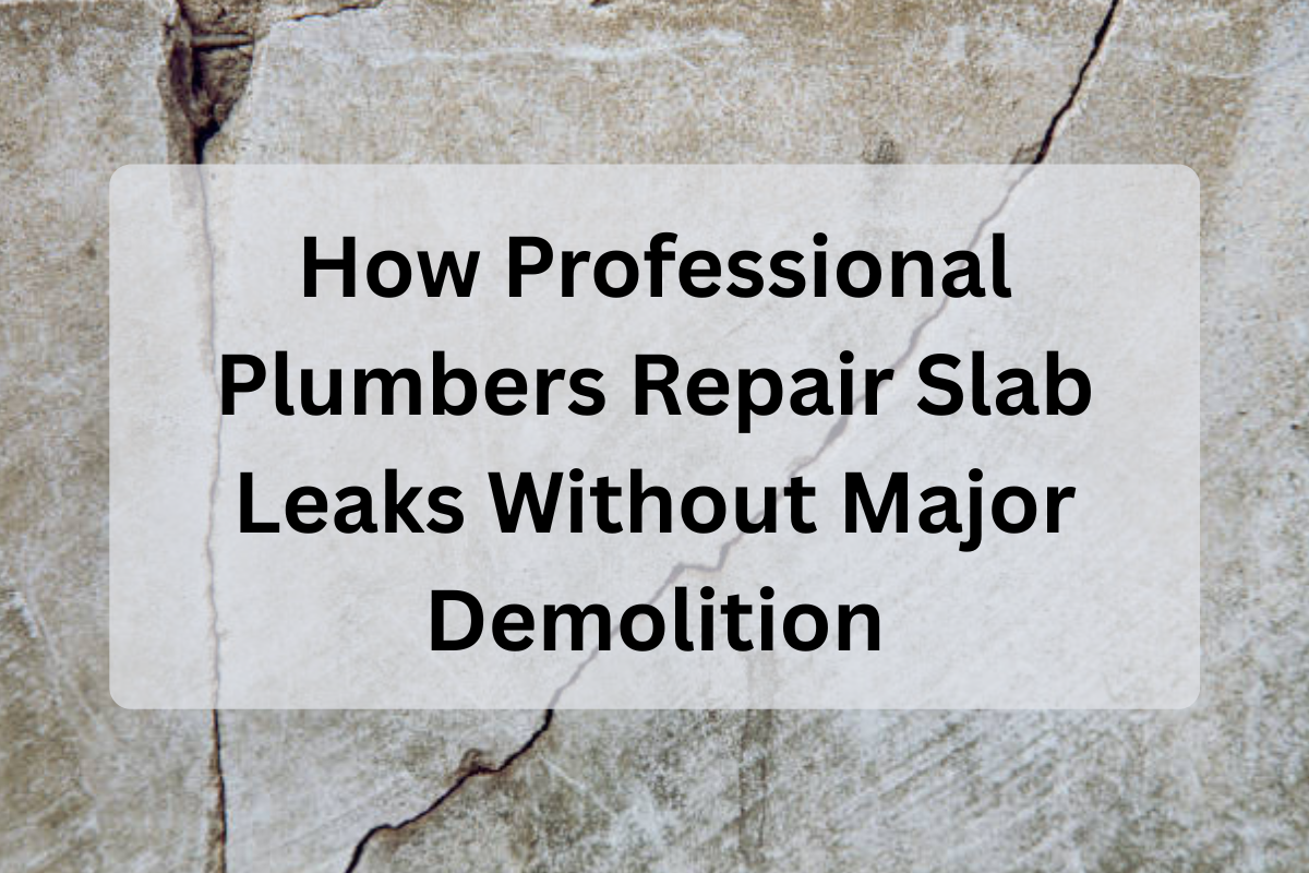 Feature Image of How Professional Plumbers Repair Slab Leaks Without Major Demolition